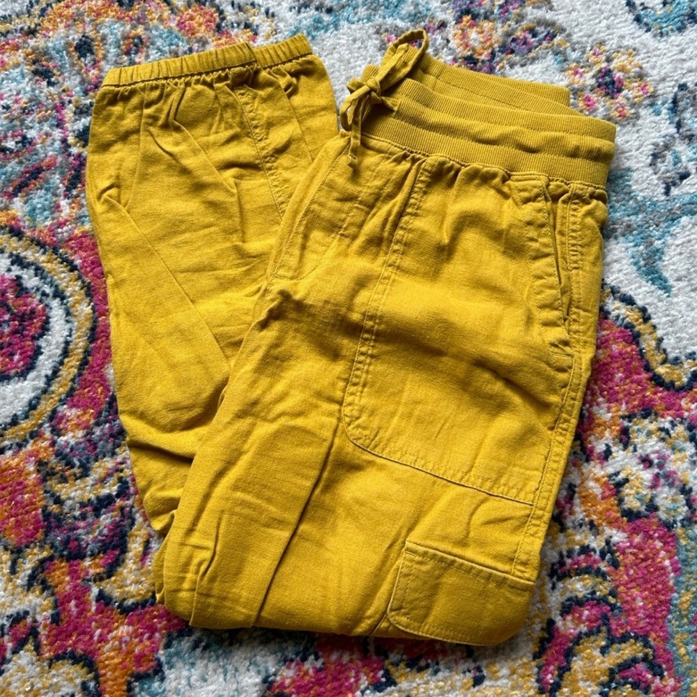 Cargo Mustard Joggers